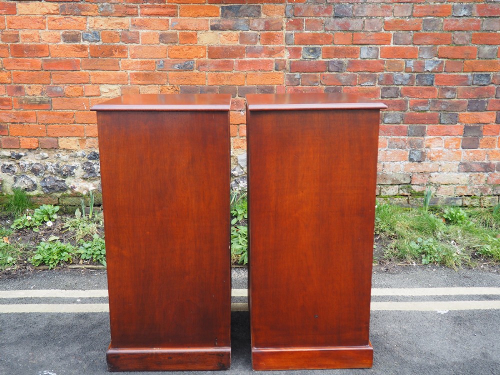 Pair of mahogany pedestal chests View VII