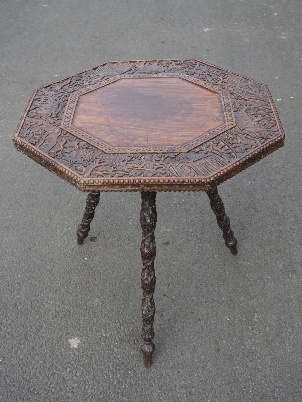 Indian carved Teak table
