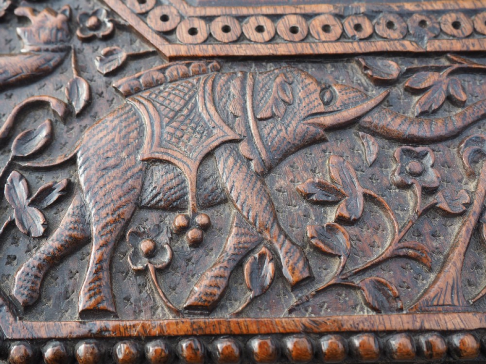 Indian carved Teak table View III