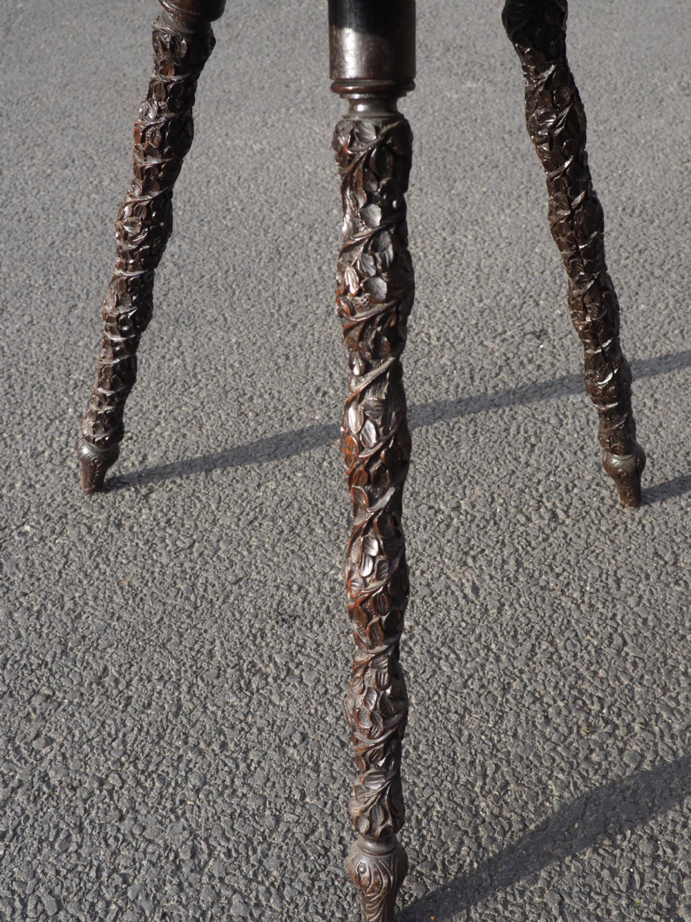 Indian carved Teak table View VII