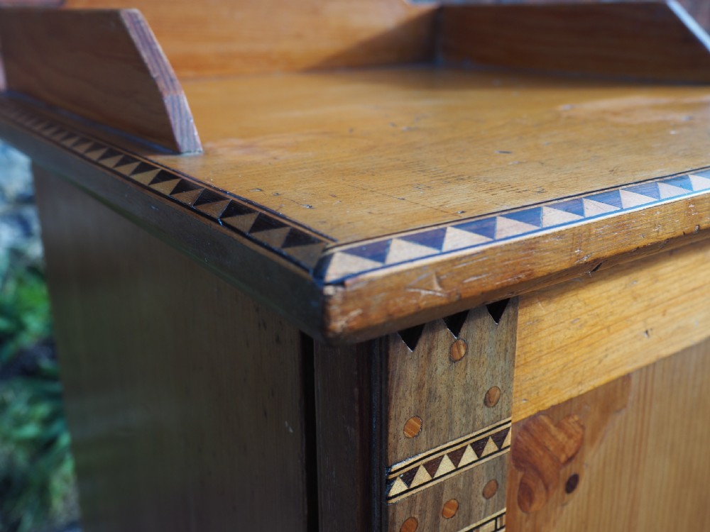Aesthetic pine bedside cupboard View III