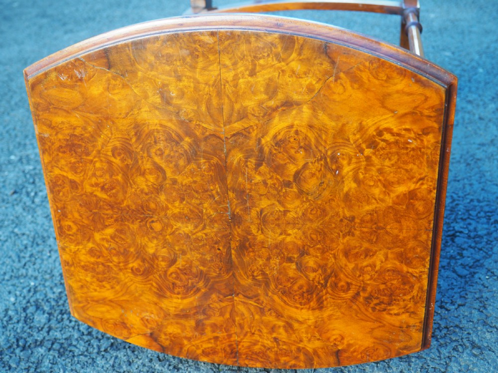 Nest of burr walnut tables View VI