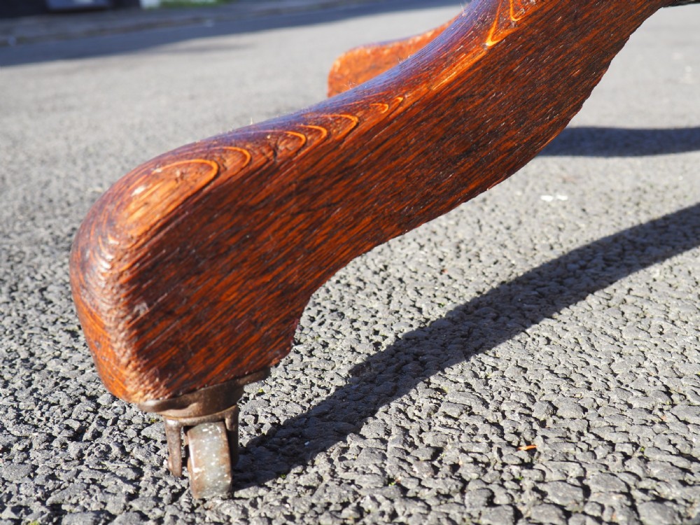 Oak revolving desk chair View IX