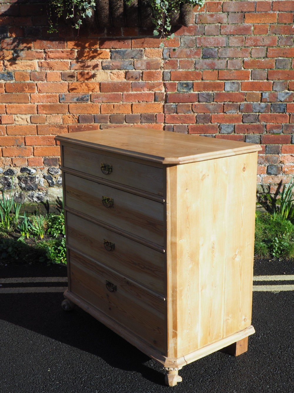 Nineteenth century Pine chest View V