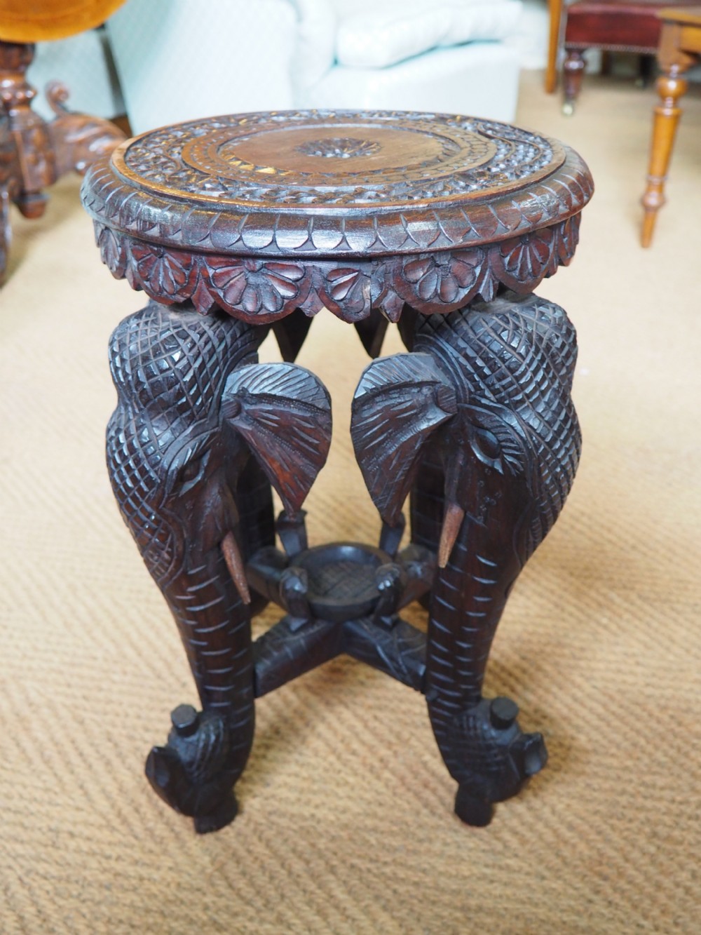 Pair of elephant tables View II