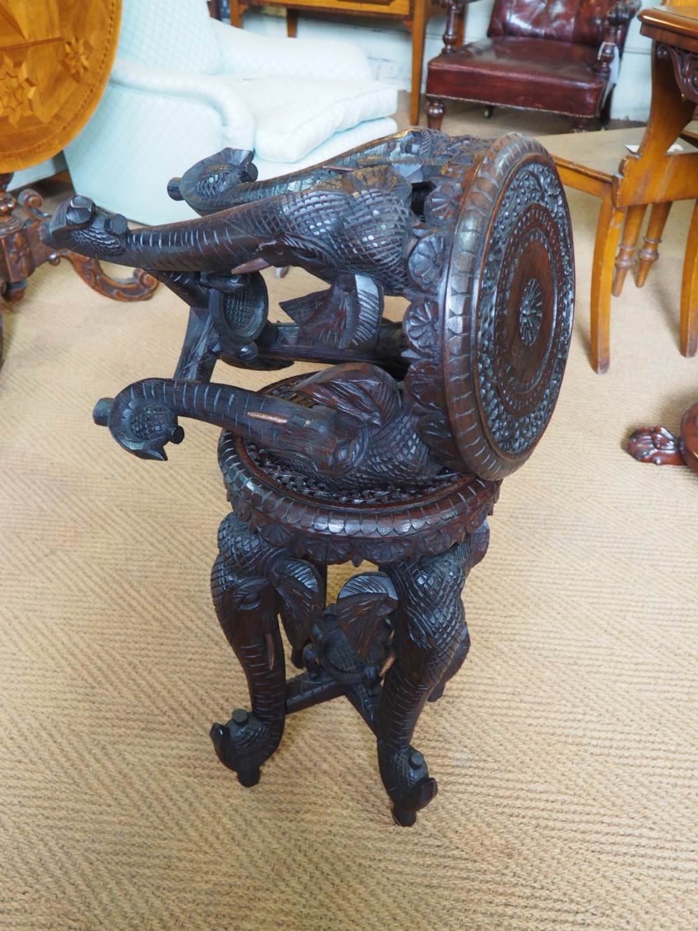 Pair of elephant tables View VII