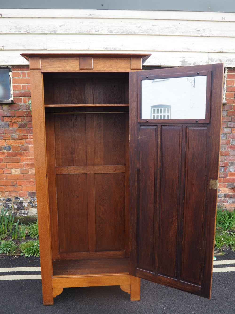 Shapland and Petter oak wardrobe View IV