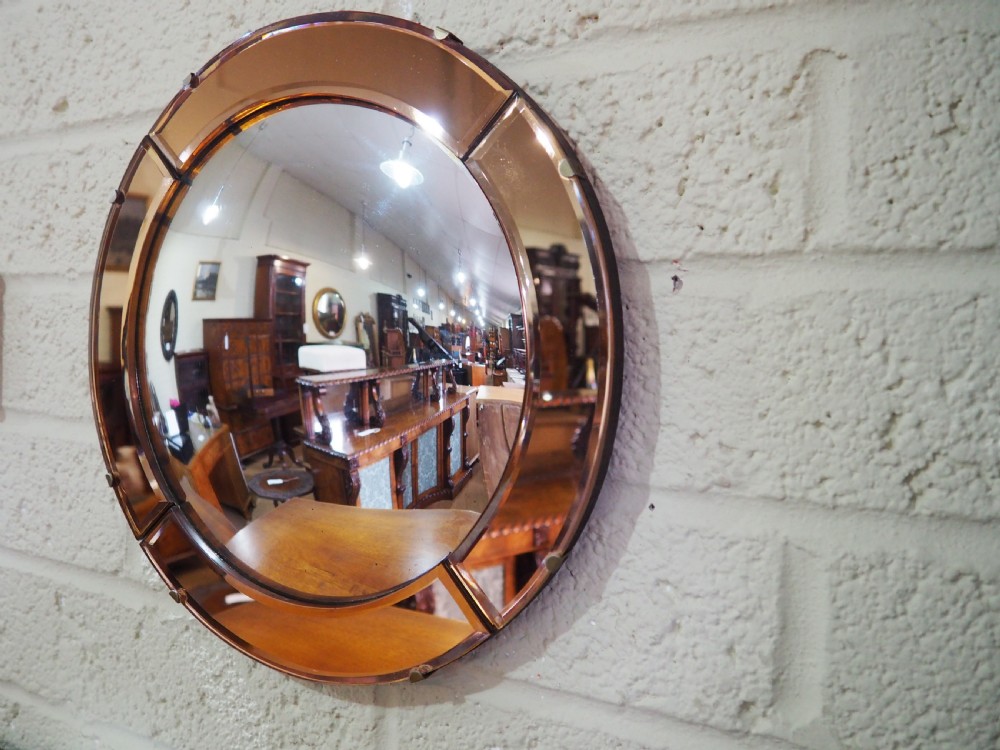 Small Art deco convex mirror