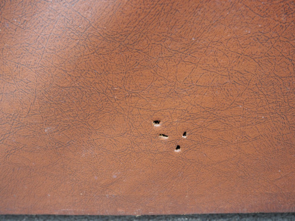Art deco leather and oilcloth sofa View VIII