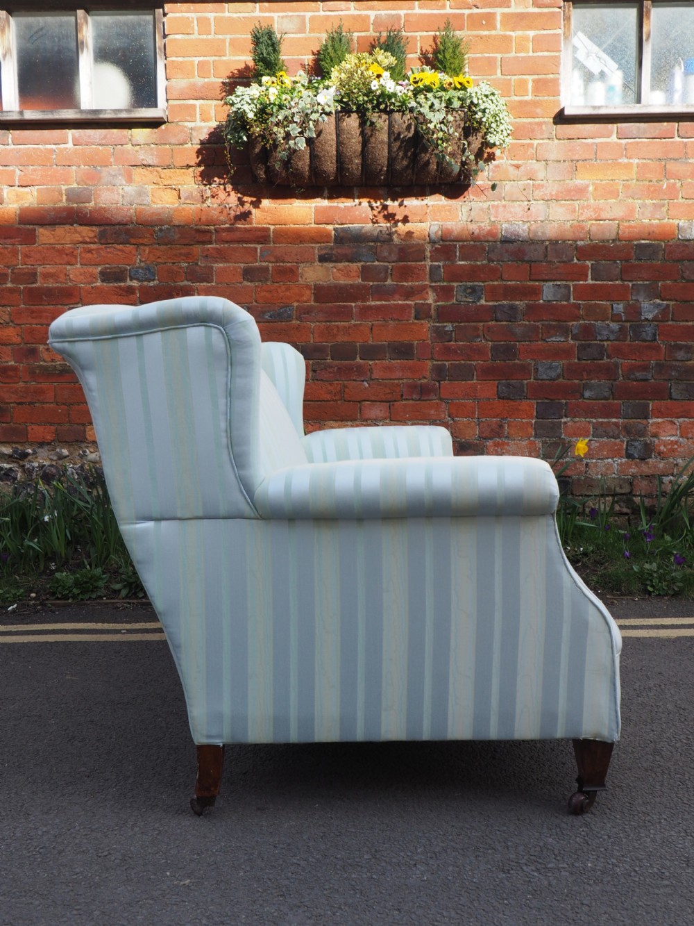 Edwardian wing backed sofa View IV