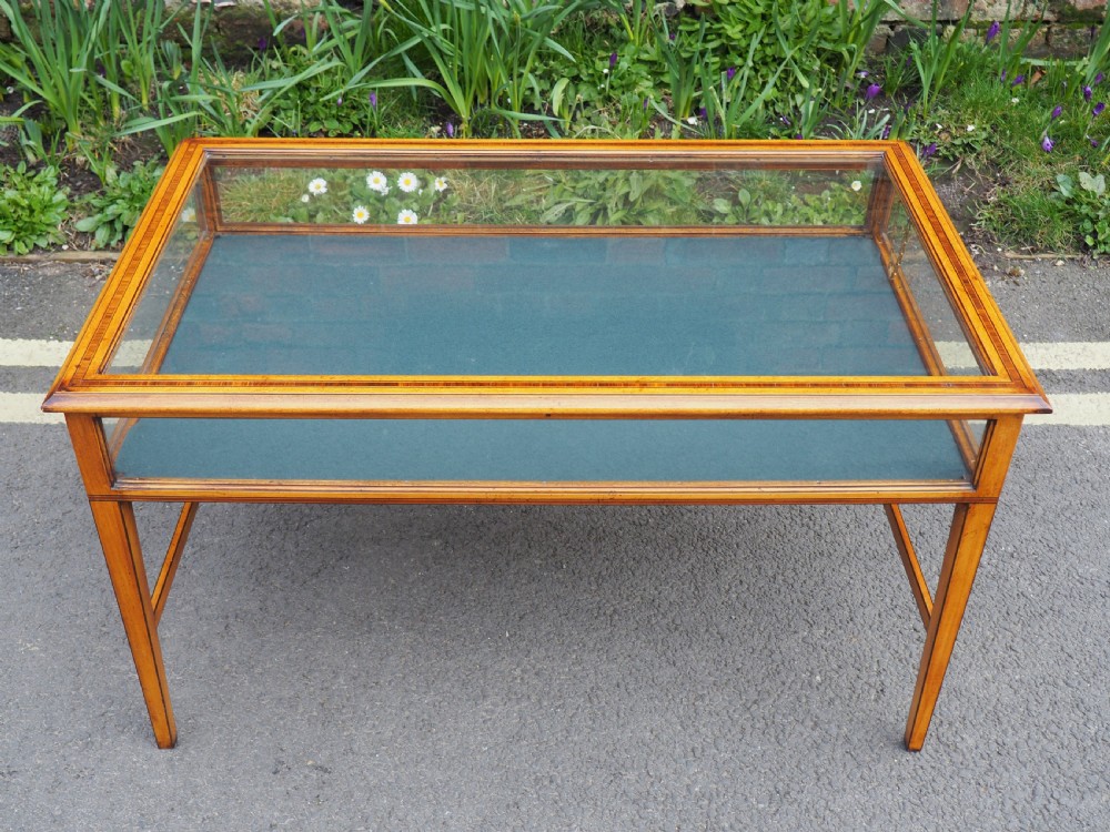 Satinwood bijouterie coffee table