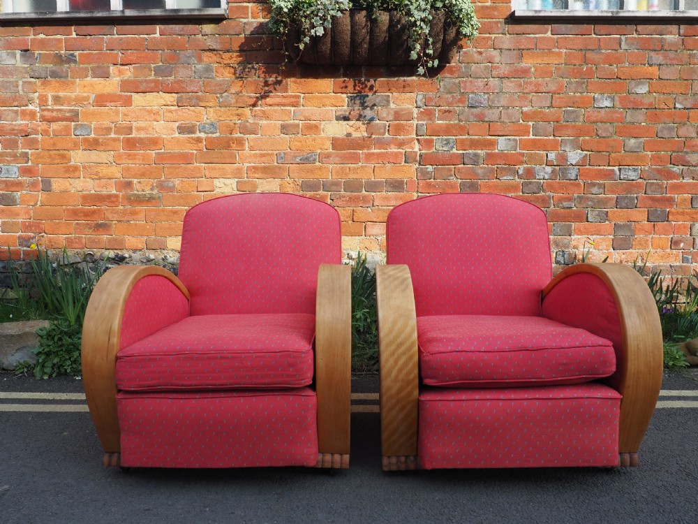 Pair of art deco armchairs View II