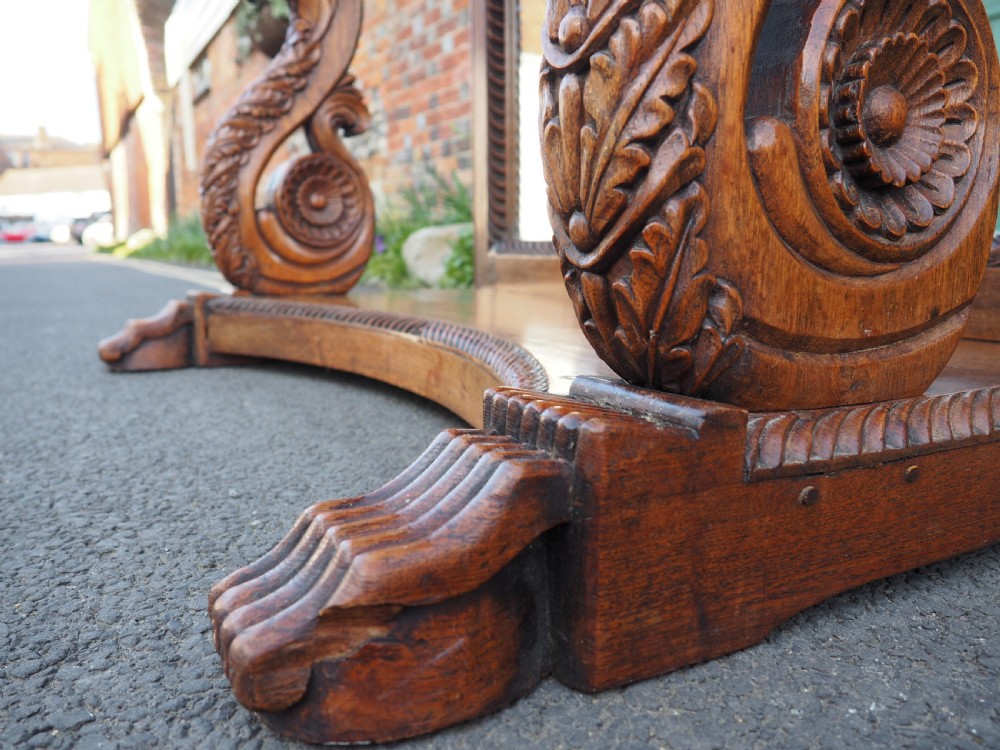 Anglo indian teak console table View IV