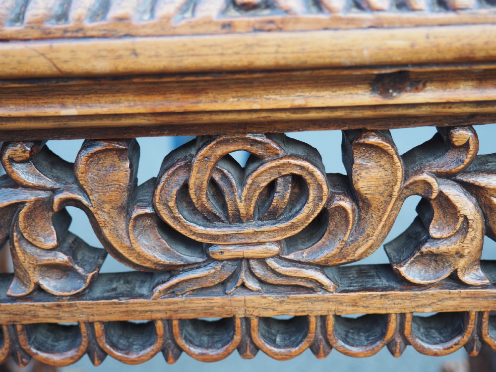 Anglo indian teak console table View VIII