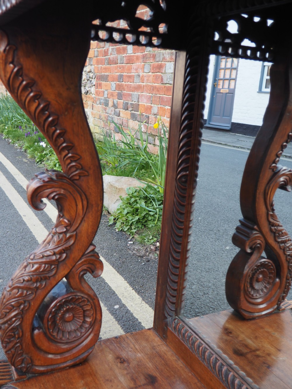 Anglo indian teak console table View X