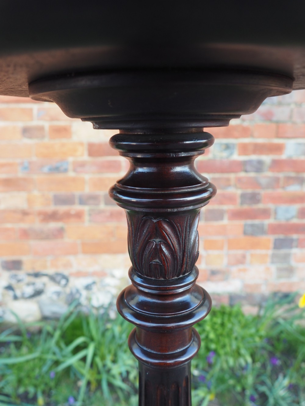 Mahogany torchere View II