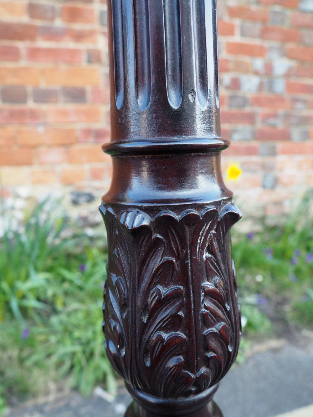 Mahogany torchere View III