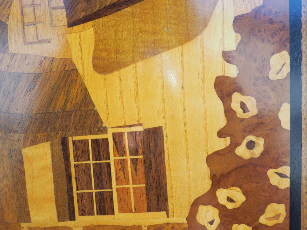 Marquetry veneered picture View V