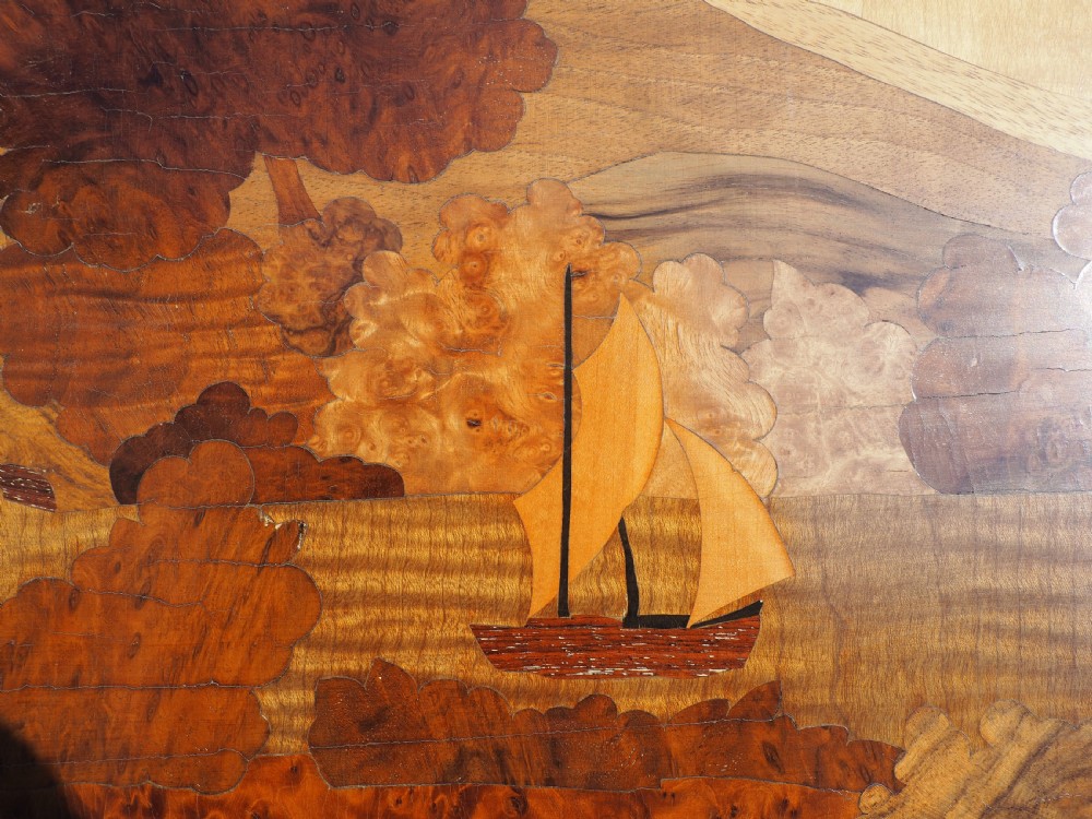 Marquetry veneered picture View III