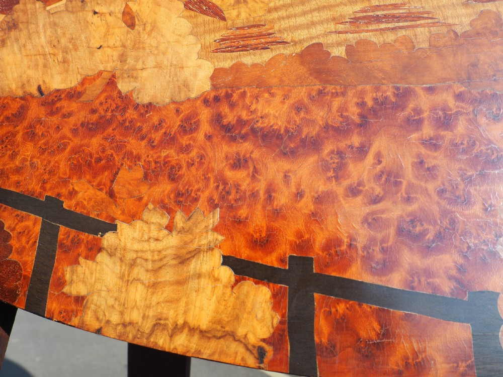 Marquetry veneered picture View IV