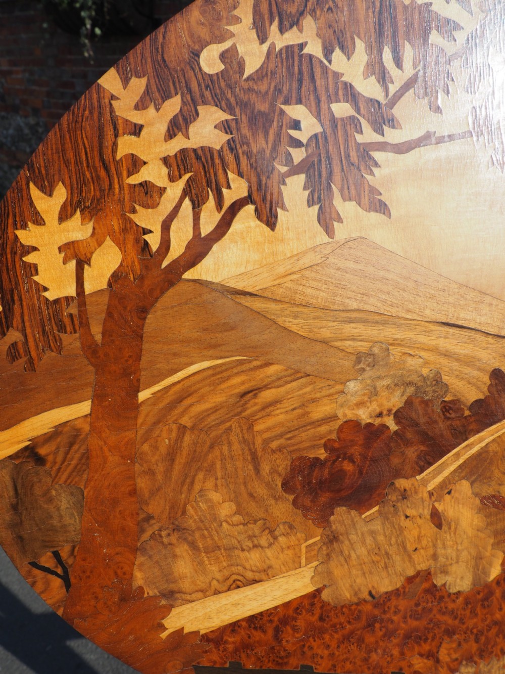 Marquetry veneered picture View V
