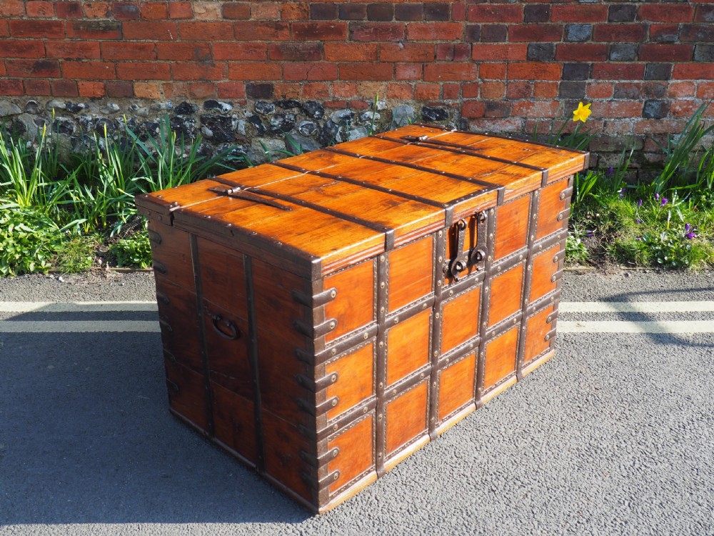 Indian teak trunk View IX
