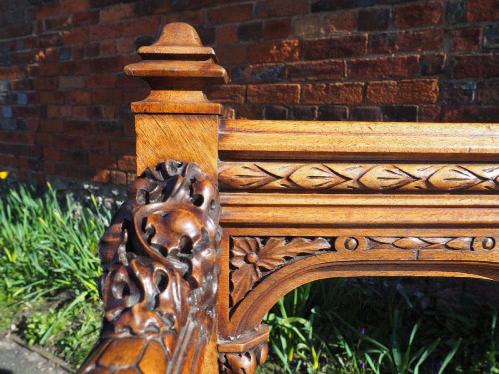 Pair of walnut savonarola chairs View V