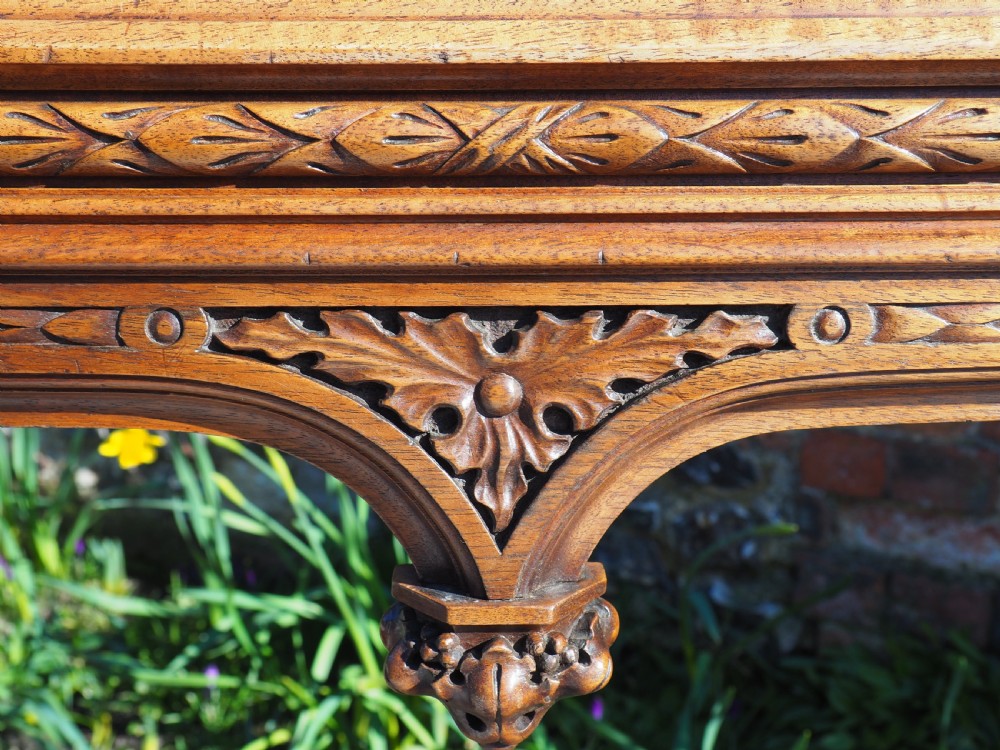 Pair of walnut savonarola chairs View VI