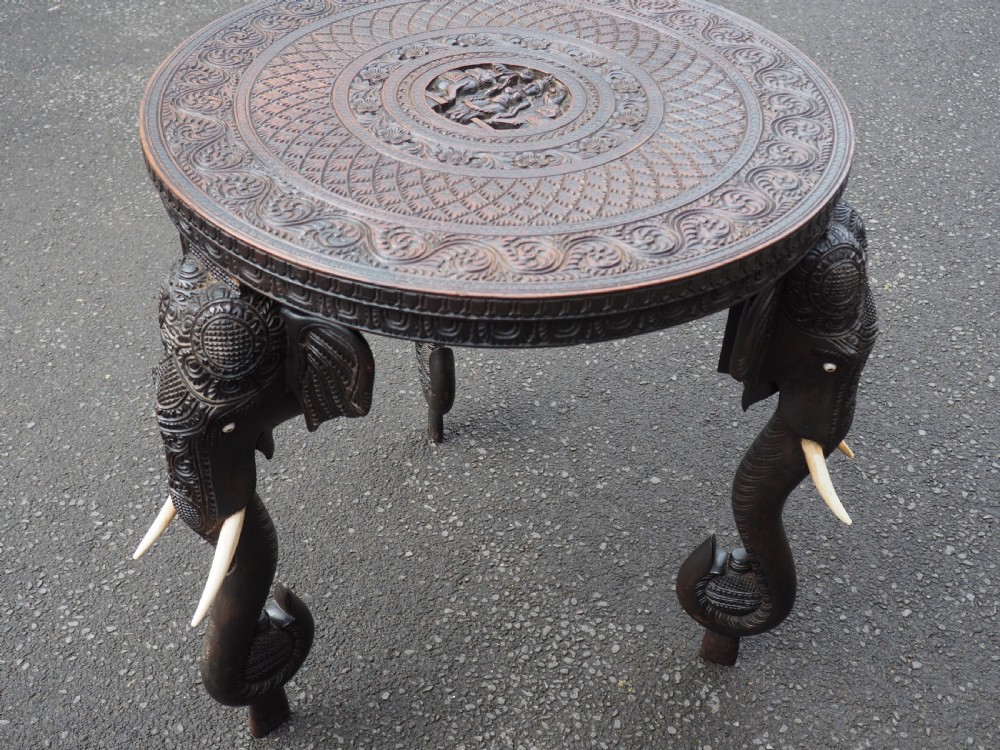 Indian elephant table View VIII