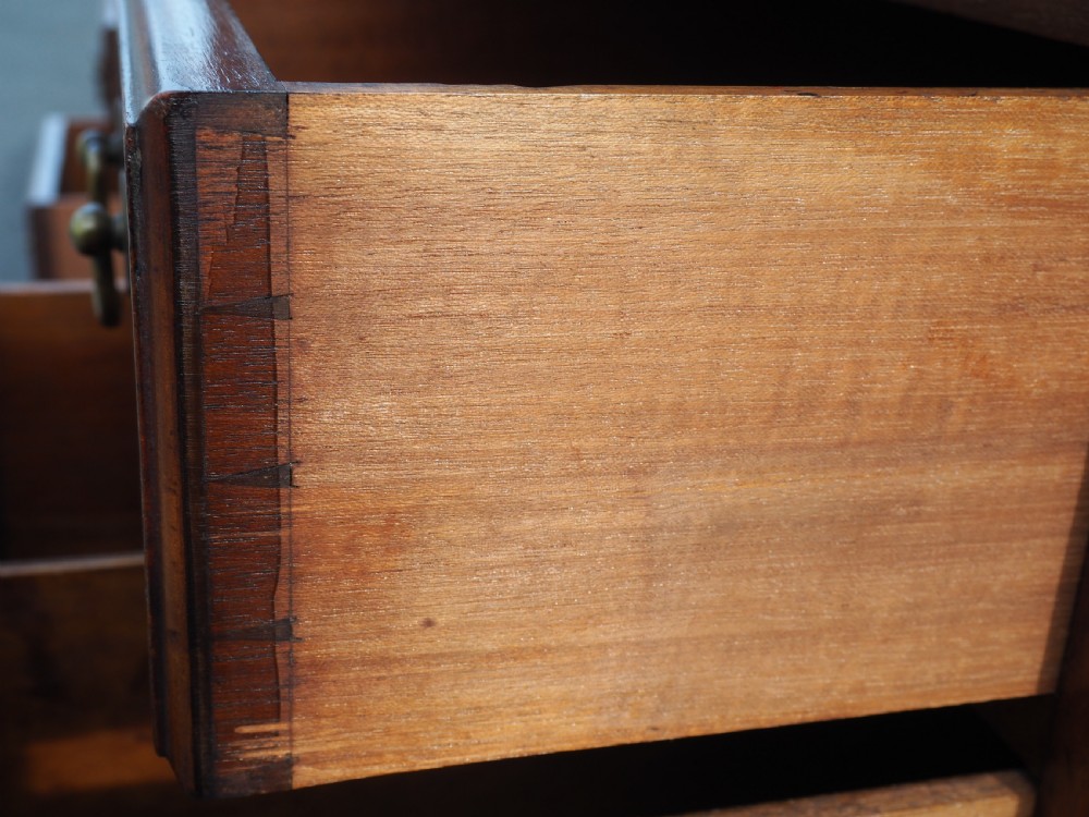 Edwardian mahogany pedestal desk View XI