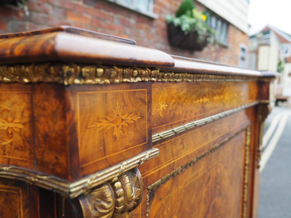 Victorian walnut credenza View IV