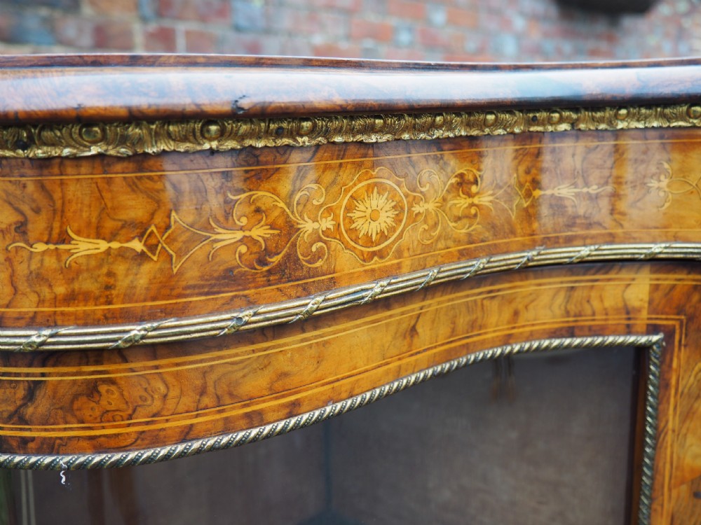 Victorian walnut credenza View V