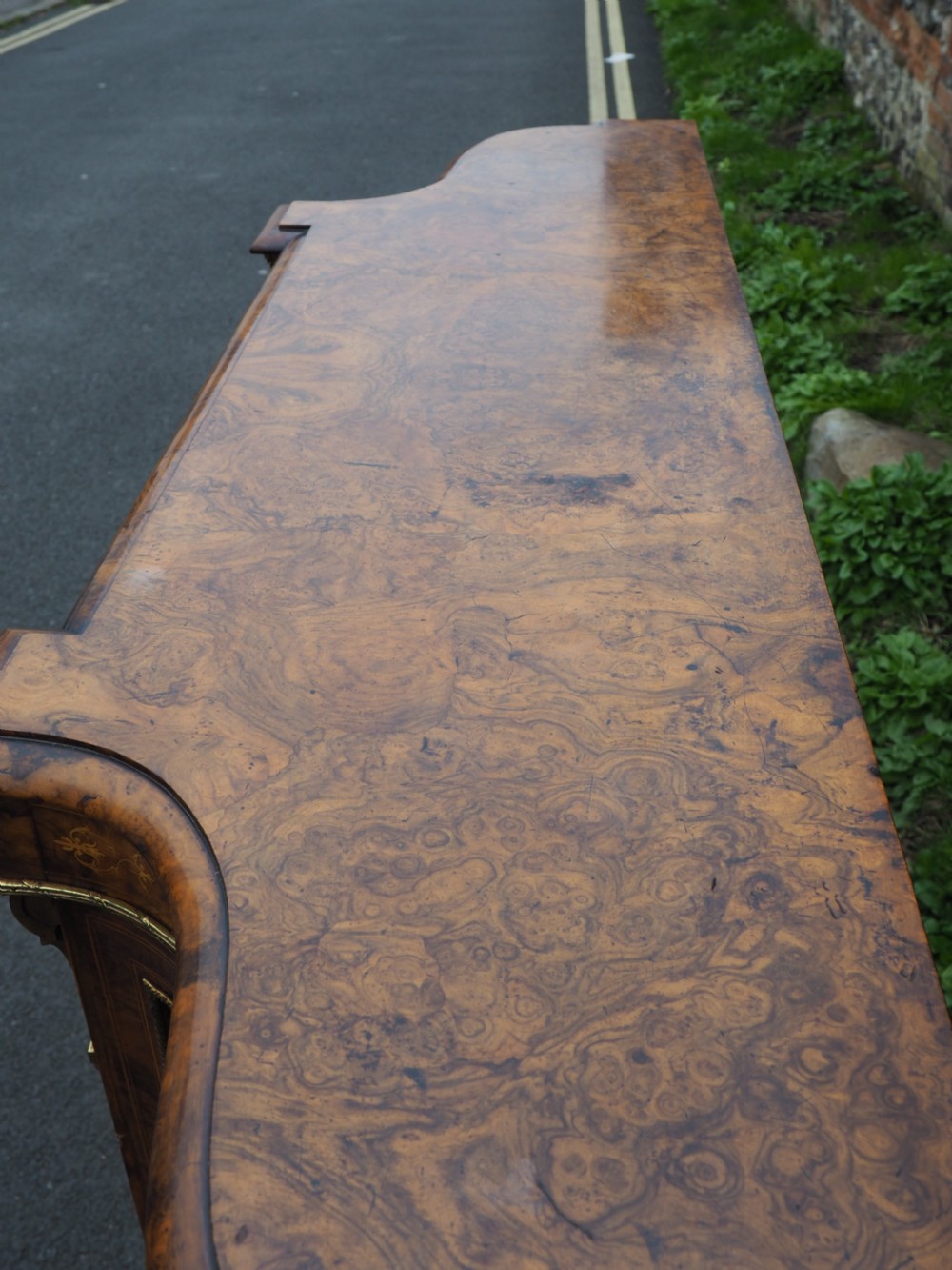 Victorian walnut credenza View XI