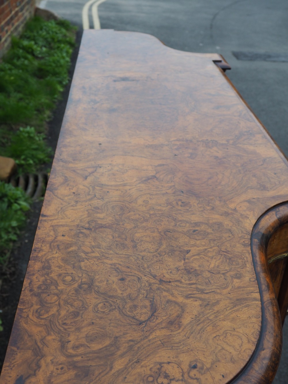 Victorian walnut credenza View XII
