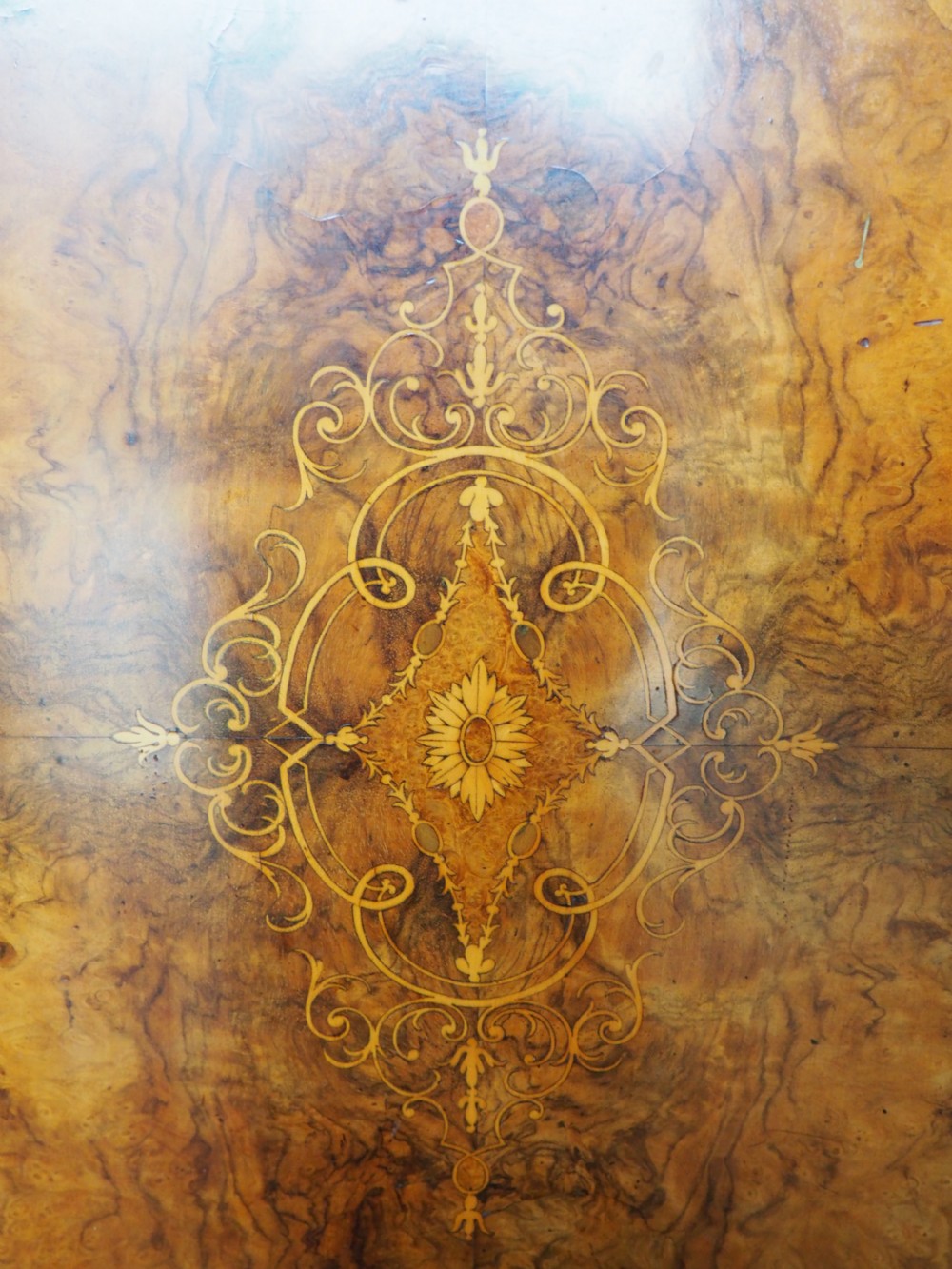 Victorian walnut credenza View XVII