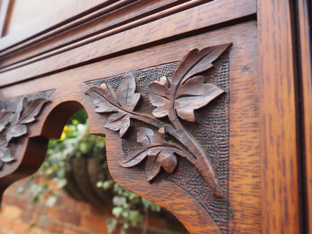 Victorian oak hallstand View II