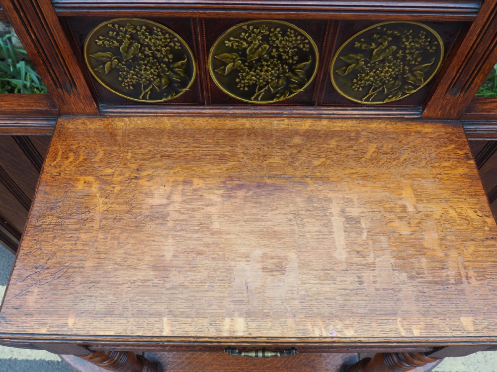 Victorian oak hallstand View VII