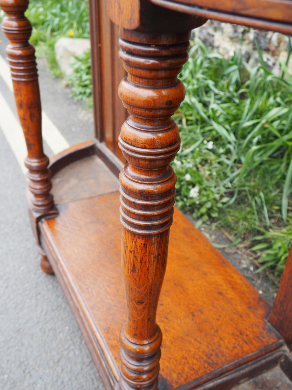 Victorian oak hallstand View IX