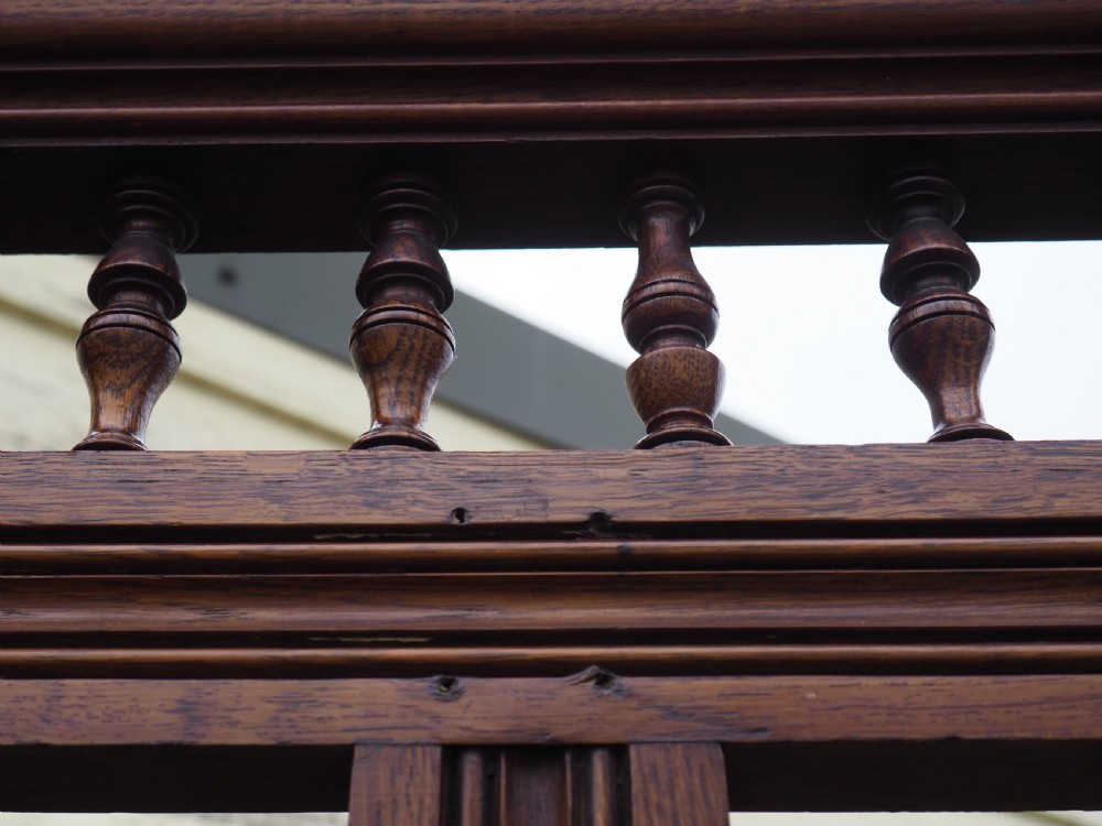 Victorian oak hallstand View XI