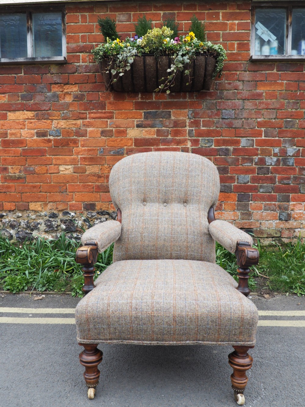 Victorian open armchair View II