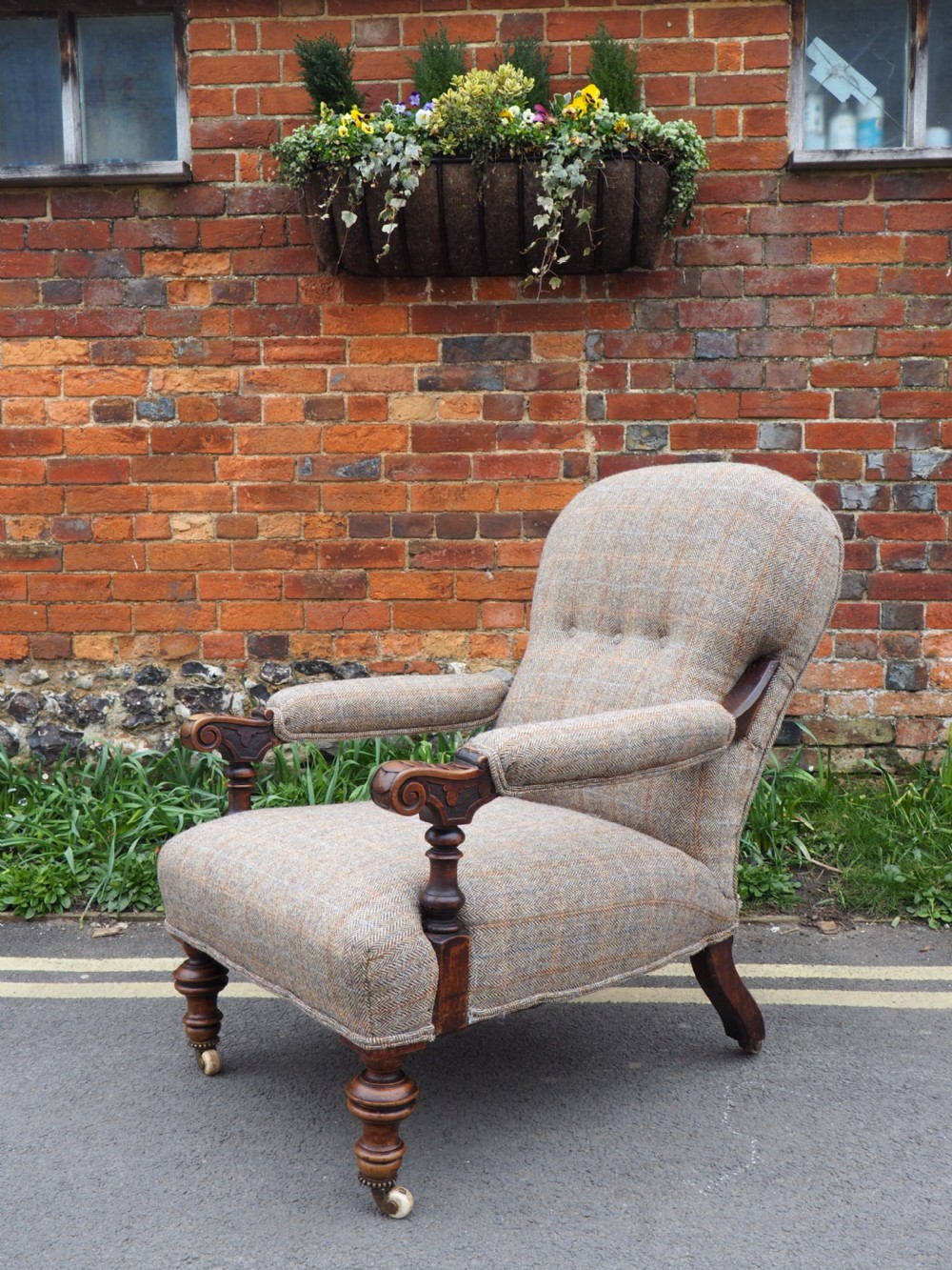 Victorian open armchair View V