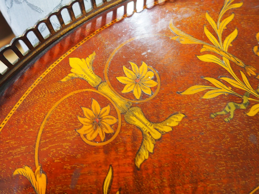 Victorian inlaid tray View II