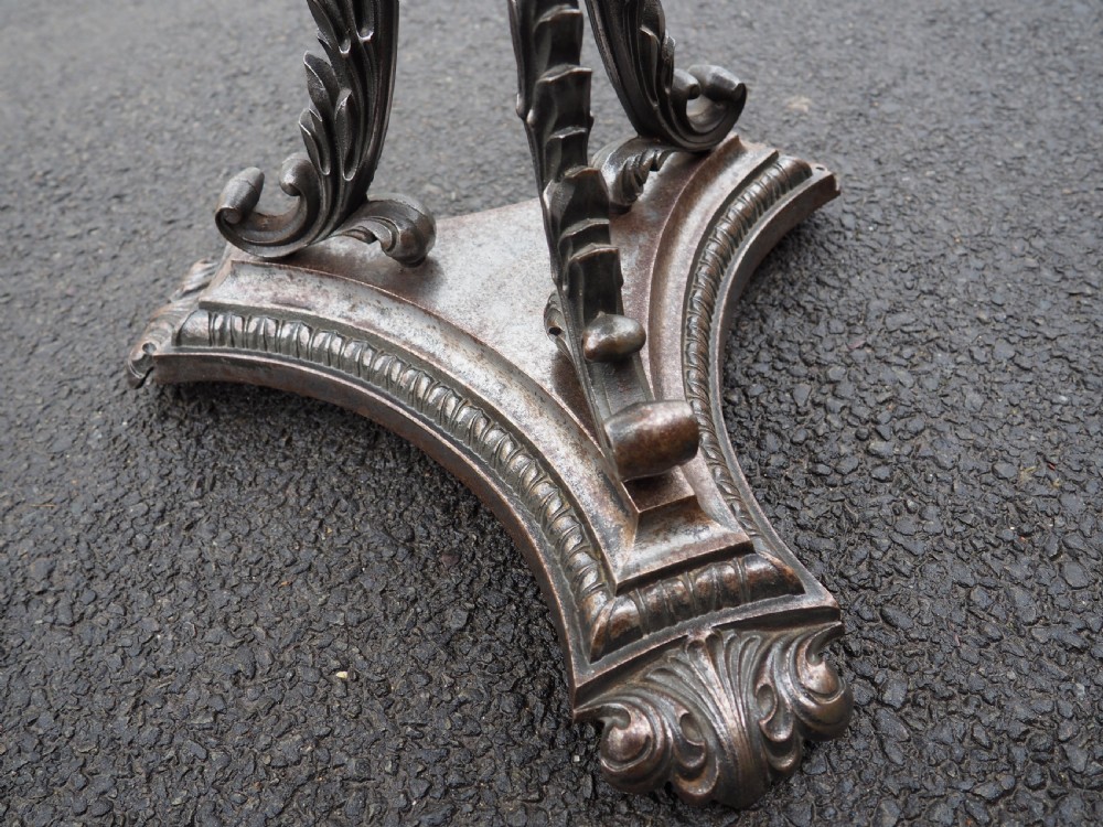 Nineteenth century cast iron table View IV
