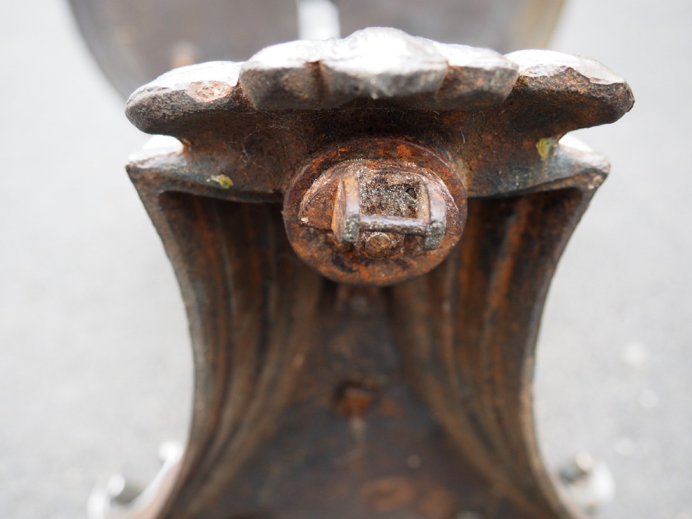 Nineteenth century cast iron table View VIII
