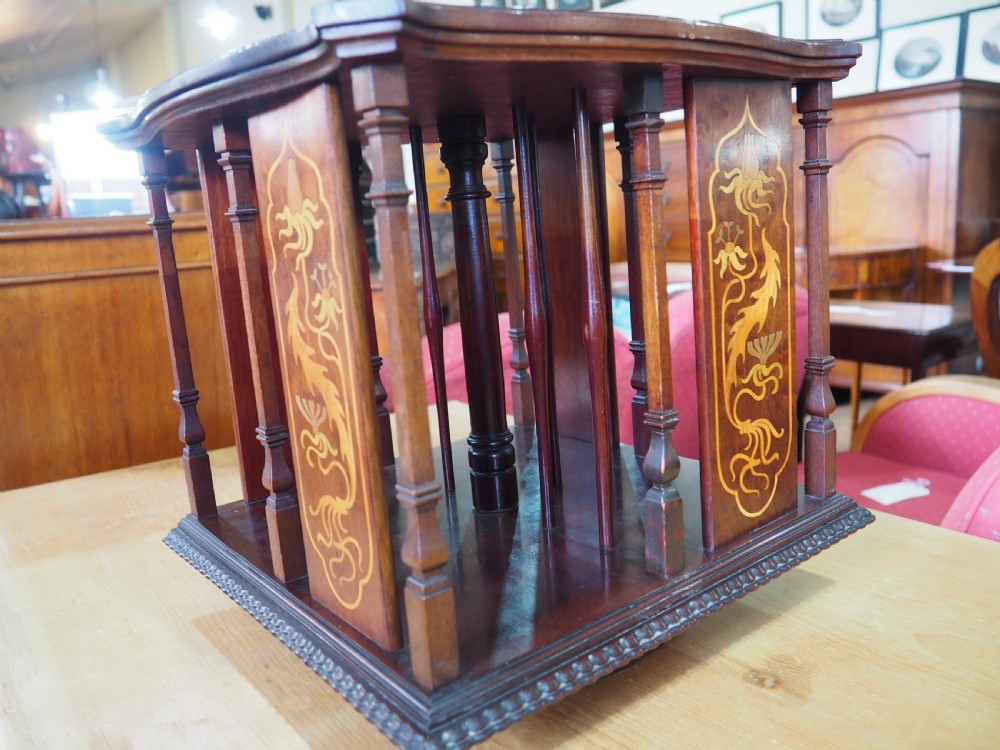 Tabletop revolving bookcase  View II