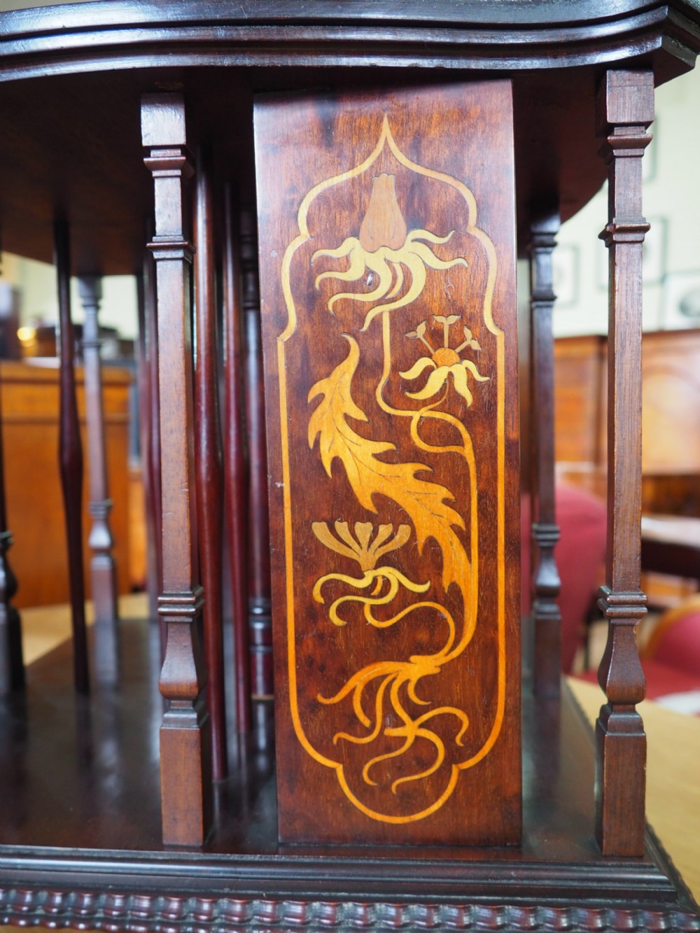 Tabletop revolving bookcase  View III