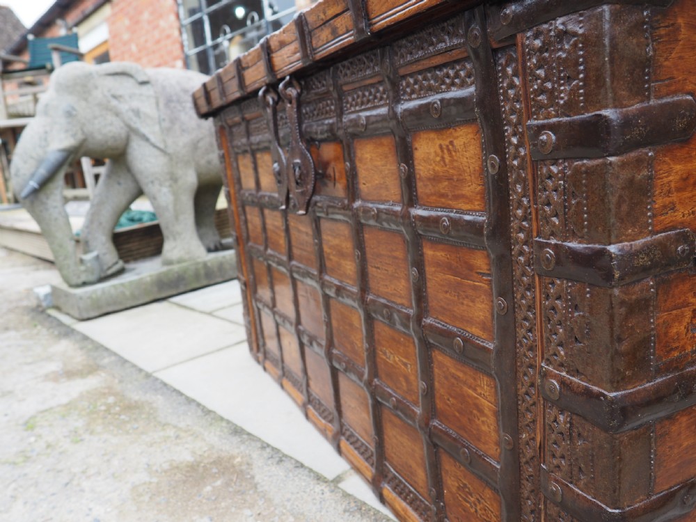 Indian teak trunk View IX