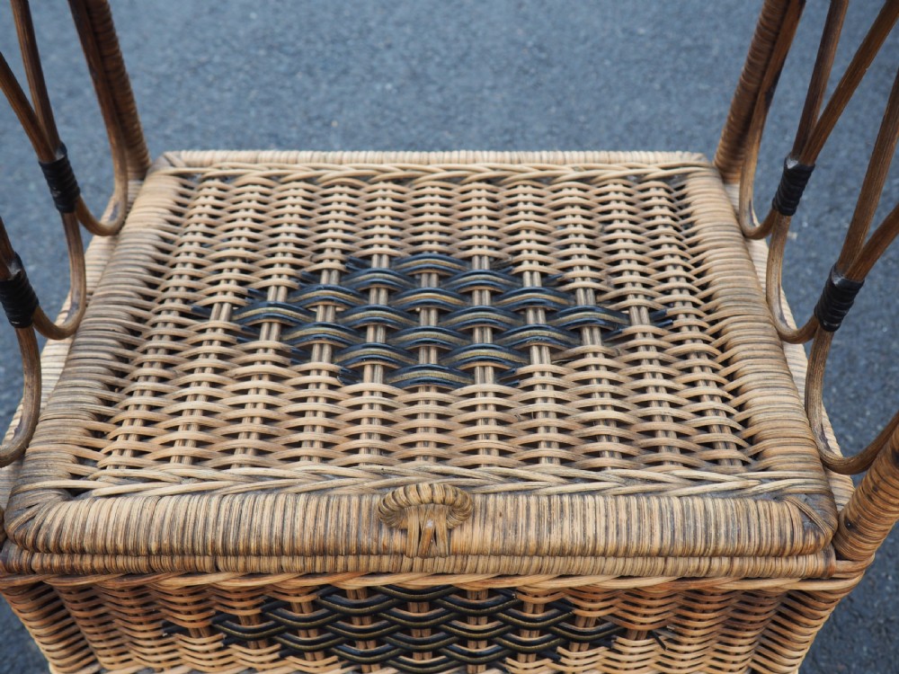 Small woven cabinet View II