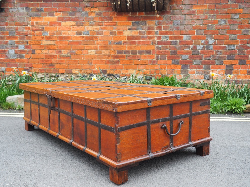Very large Indian teak trunk View V