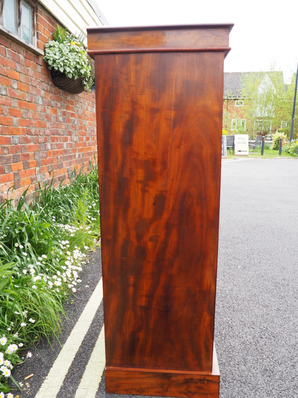 Victorian mahogany wellington chest View II